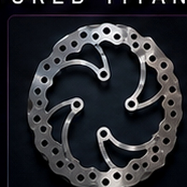 Design 04 Perforated Round titanium disc