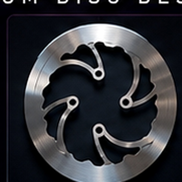 Design 05 Solid Wave titanium disc